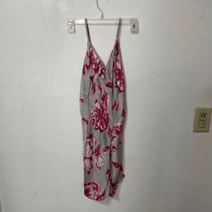 Victoria's Secret 100% Silk 2pc Set Floral Chemise Nightgown & Robe S ML READ